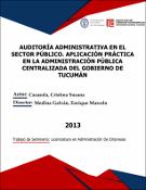 Portada de {{title}}: AUDITORÍA ADMINISTRATIVA EN EL SECTOR PÚBLICO. APLICACIÓN PRÁCTICA EN LA ADMINISTRACIÓN PÚBLICA CENTRALIZADA DEL GOBIERNO DE TUCUMÁN.pdf