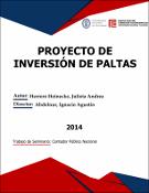 Portada de {{title}}: PROYECTO DE INVERSIÓN DE PALTAS..pdf