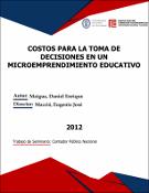 Portada de {{title}}: COSTOS PARA LA TOMA DE DECISIONES EN UN MICROEMPRENDIMIENTO EDUCATIVO.pdf