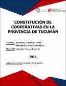 Portada de {{title}}: CONSTITUCIÓN DE COOPERATIVAS EN LA PROVINCIA DE TUCUMÁN.pdf