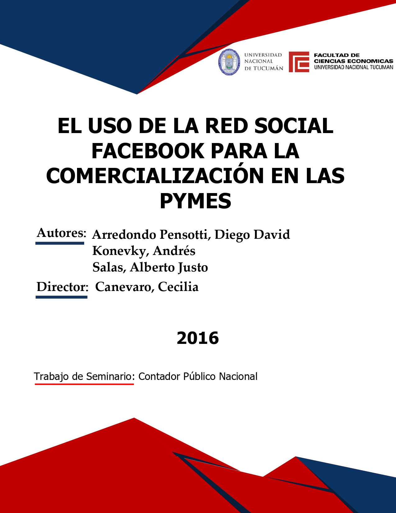 Portada de {{title}}: EL USO DE LA RED SOCIAL FACEBOOK PARA LA COMERCIALIZACIÓN EN LAS PYMES.pdf