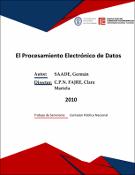 Portada de {{title}}: EL PROCESAMIENTO ELECTRONICO DE DATOS.pdf