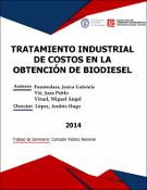 Portada de {{title}}: TRATAMIENTO INDUSTRIAL DE COSTOS EN LA OBTENCIÓN DE BIODIESEL..pdf