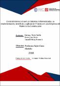 Portada de {{title}}: Control Interno a través de Sistemas Informatizados, su implementación, beneficios y aplicación Práctica en una Empresa del Rubro de la Construcción.pdf