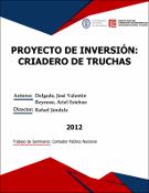 Portada de {{title}}: PROYECTO DE INVERSIÓN CRIADERO DE TRUCHAS..pdf