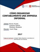 Portada de {{title}}: CÓMO ORGANIZAR CONTABLEMENTE UNA EMPRESA INFORMAL.pdf
