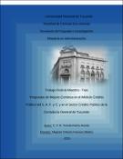 Portada de {{title}}: Propuesta de Mejora Continua en el Módulo Crédito Público del S. A. F. y C. y en el Sector Crédito Público de la Contaduría General de Tucumán.pdf