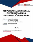 Portada de {{title}}: RESPONSABILIDAD SOCIAL EMPRESARIA EN LA ORGANIZACIÓN MODERNA.pdf