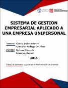 Portada de {{title}}: SISTEMA DE GESTION EMPRESARIAL APLICADO A UNA EMPRESA UNIPERSONAL.pdf