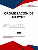 Portada de {{title}}: ORGANIZACIÓN DE MI PYME..pdf