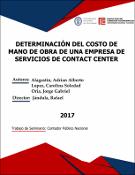 Portada de {{title}}: DETERMINACIÓN DEL COSTO DE MANO DE OBRA DE UNA EMPRESA DE SERVICIOS DE CONTACT CENTER.pdf