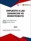 Portada de {{title}}: IMPUESTO A LAS GANANCIAS VS MONOTRIBUTO.pdf