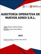 Portada de {{title}}: AUDITORIA OPERATIVA DE NUEVOS AIRES S.R.L..pdf