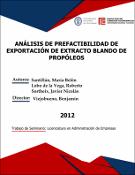 Portada de {{title}}: ANÁLISIS DE PREFACTIBILIDAD DE EXPORTACIÓN DE EXTRACTO BLANDO DE PROPÓLEOS.pdf