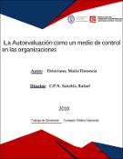 Portada de {{title}}: La Autoevaluación como un medio de control en las organizaciones.pdf