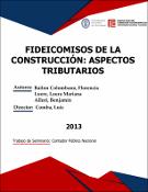 Portada de {{title}}: FIDEICOMISOS DE LA CONSTRUCCIÓN ASPECTOS TRIBUTARIOS.pdf